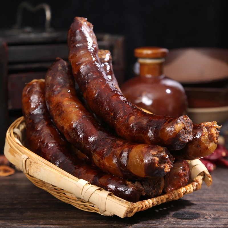 真正鲜牛肉灌制 纯牛肉香肠 麻辣/黑胡椒 四川特产腊味腊肉腊肠