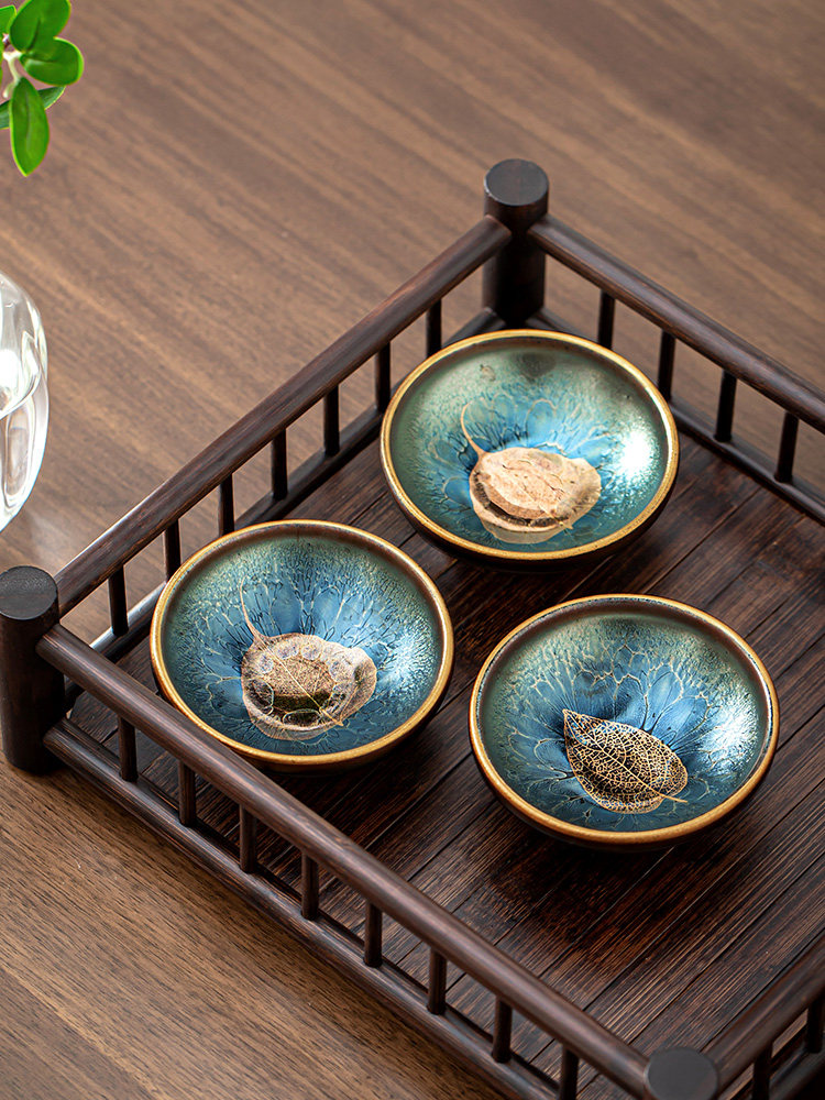 鎏金建盏茶杯主人杯陶瓷大号家用复古功夫喝茶杯天目手工茶盏单杯,餐饮具,建盏,淘宝优惠券,粉丝福利购,淘宝优惠卷