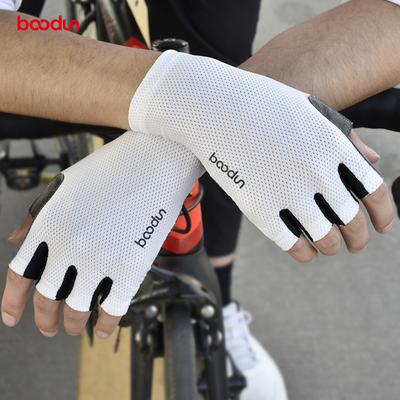 boodun骑行手套半指夏季男女公路山地自行车短指单车装备减震透气
