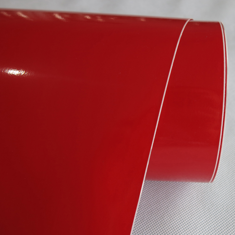 烤漆红色冰箱贴纸自粘家具贴膜改色门窗框套橱衣柜办公桌翻新防水