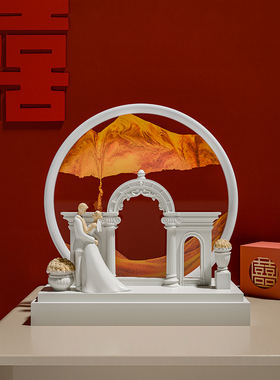 采购产品北瀚美高端小众流沙画装饰品，婚礼客厅装饰品，闺蜜，新