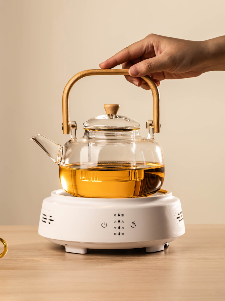 2025新款电陶炉煮茶炉玻璃茶壶泡茶家用煮茶壶办公室小型茶具套装