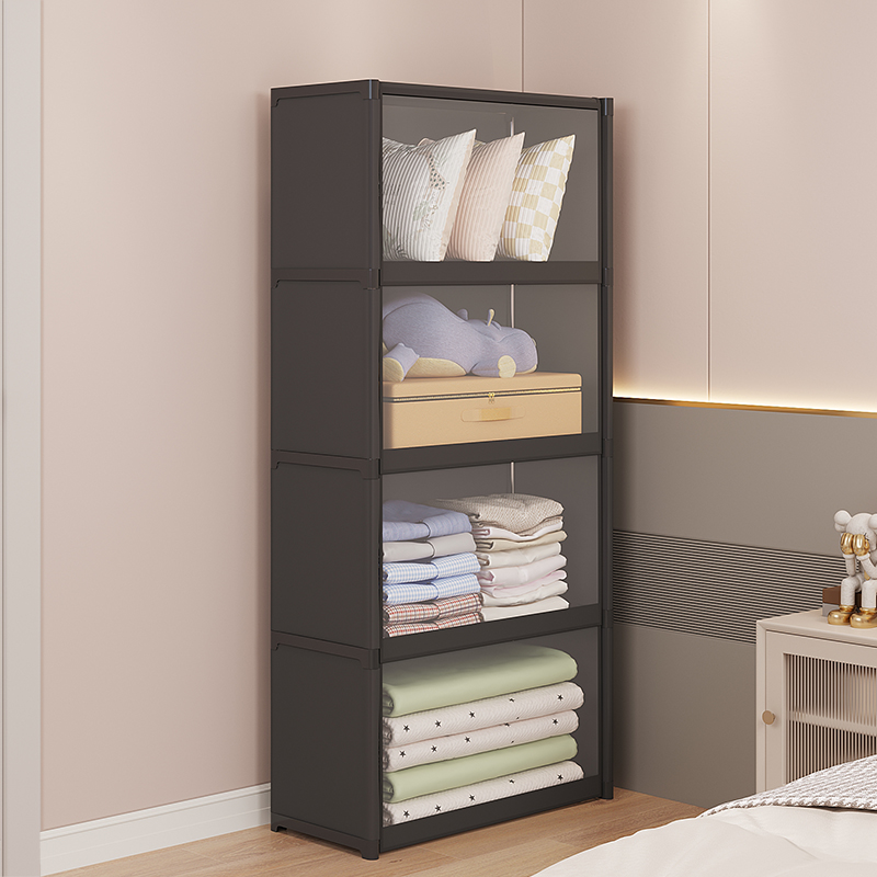 简易衣橱家用卧室组装收纳柜出租房防尘布衣柜宿舍储物柜结实耐用