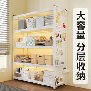 货架洞洞板仓储货架多层置物架客厅厨房书房工具柜挂钩收纳整理架