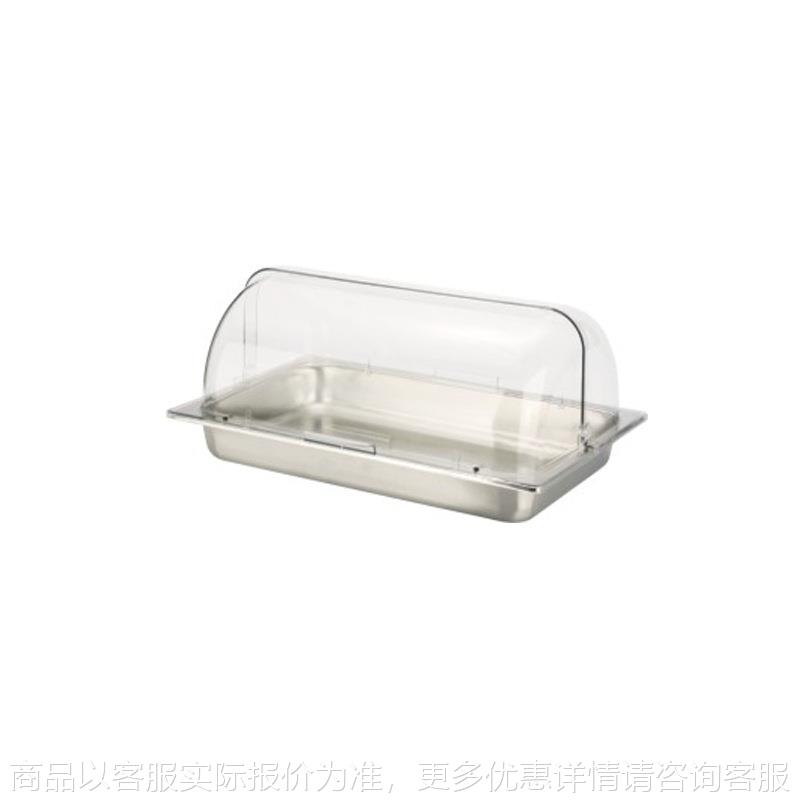 促销包邮!面包糕点水果食品展示盆连双向开合透明盖88117