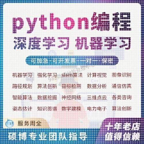 python代做机器深度学习算法创新opencv神经网路知识图谱图像分割