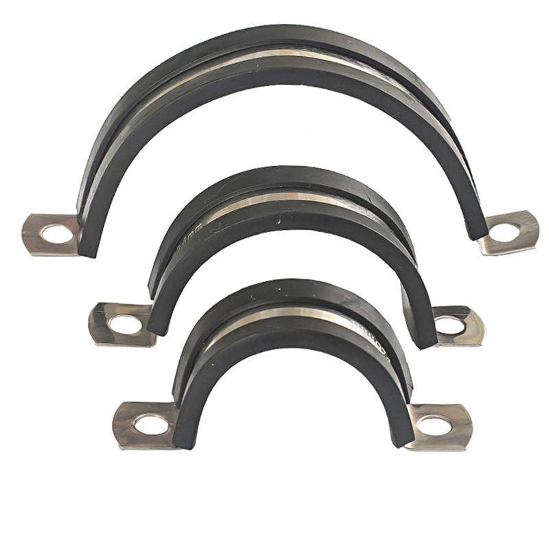 304不管锈连GXO胶条喉钢箍 卡箍抱箍带胶夹条减震U型管支架扣骑马,标准件/零部件/工业耗材,其他五金件,淘宝优惠券,粉丝福利购,淘宝优惠卷