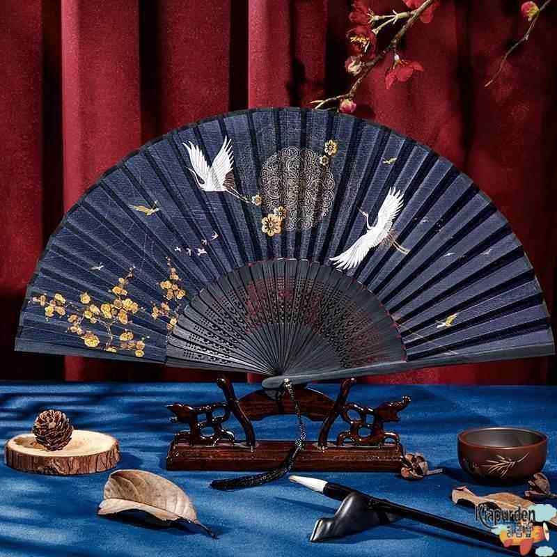 铁扇子纯金属防身折扇太极扇武器不锈钢合金中国功夫红色武术健身