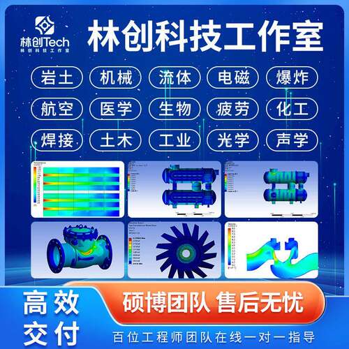 代做Ansys/Fluent/Comsol/Abaqus/maxwell有限元分析CAE/CFD彷真