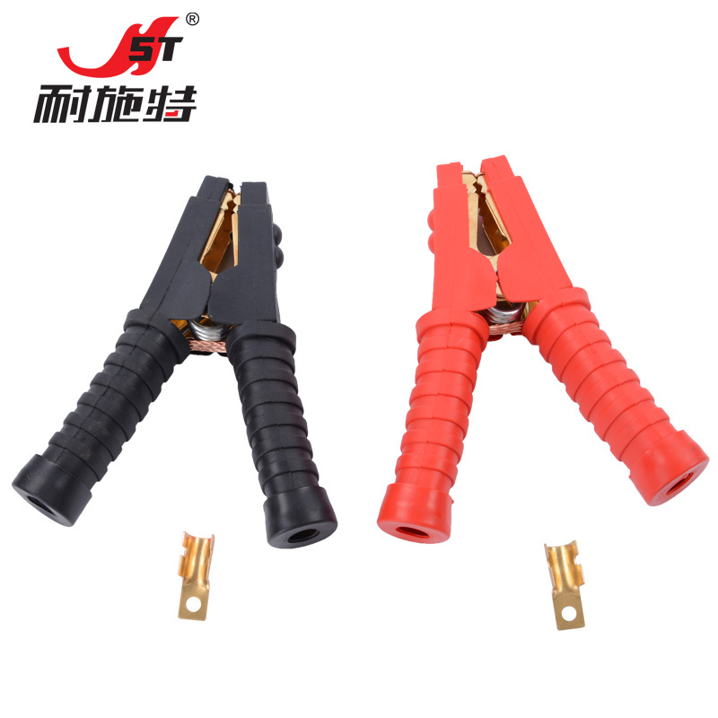 耐施特加厚电瓶夹子黄铜汽车搭火线强力蓄电池电线连接线卡子大号