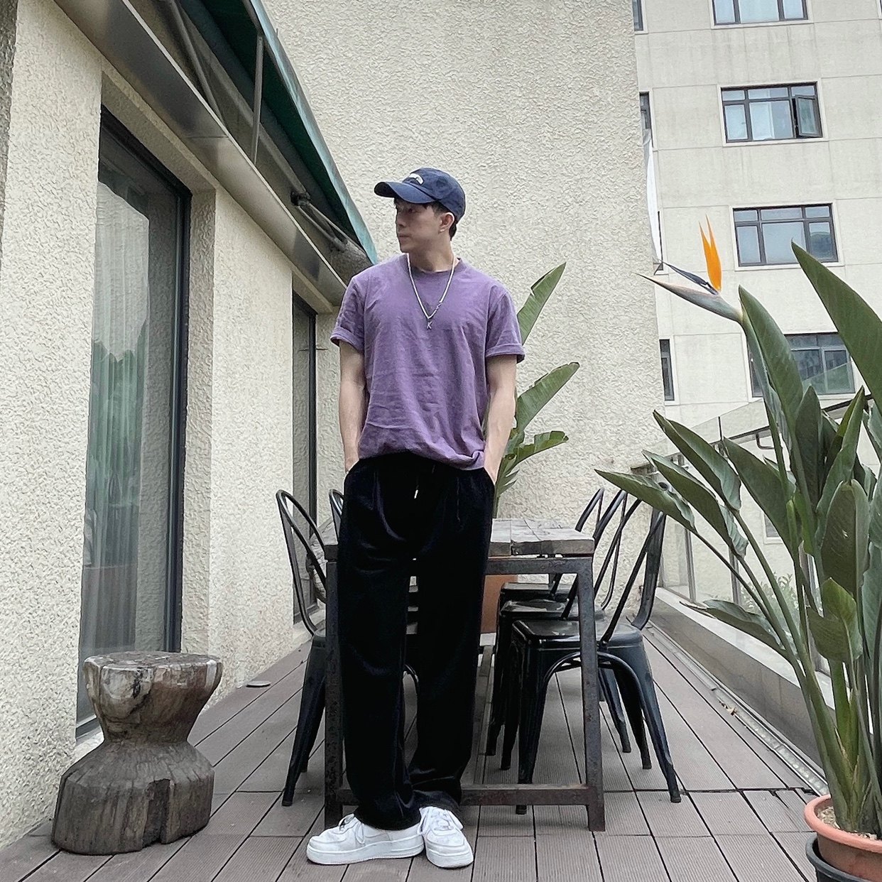 mover 休闲裤 街舞裤 百搭裤 黑 米白 灰