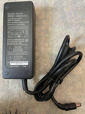 台湾明纬电源适配器GSM60A12-P1J 60W 12V5A 医疗用3插 低漏电流