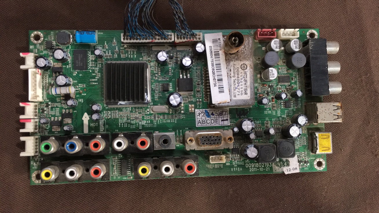 原装海尔L42G1液晶电视主板0091802193A V1.4奇美屏H420CFL-BC10