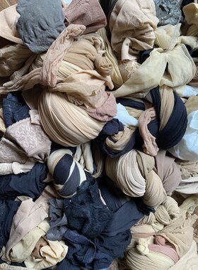 瑕疵品亏本处理报废夏超薄勾丝包芯丝连裤袜女花丝袜中筒可做袜