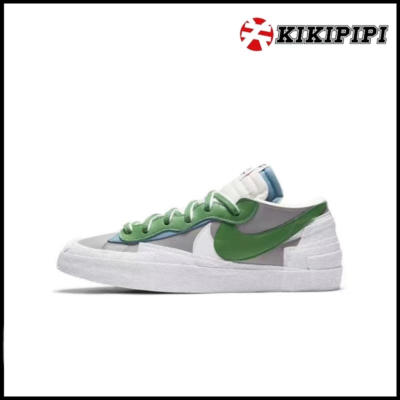 Nike Blazer Low x Sacai联名解构灰绿白橙低帮 DD1877-100-001-封面