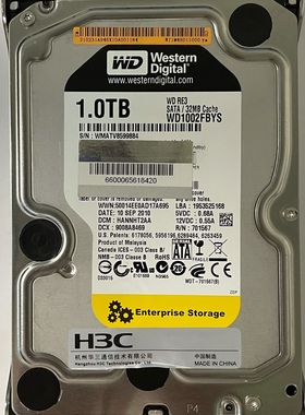 H3C Neocean DE1116 1TB 7.2K SATA 3.5 WD1002FBYS 原装带架子