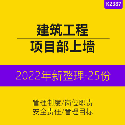 建筑工程施工项目部生产安全责任管理目标岗位职责上墙制度质检员