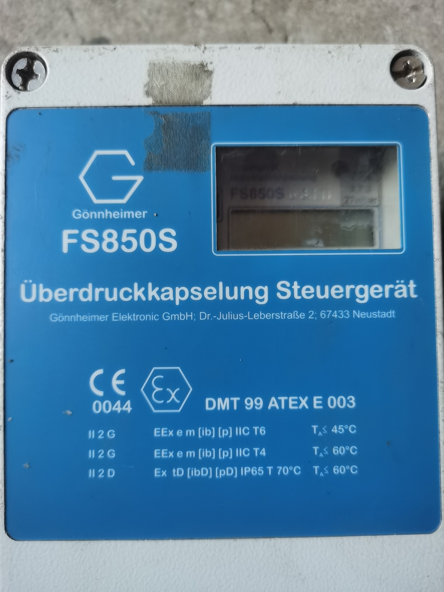 德国Gonnheimer压力控制器FS850S ，实物拍照！