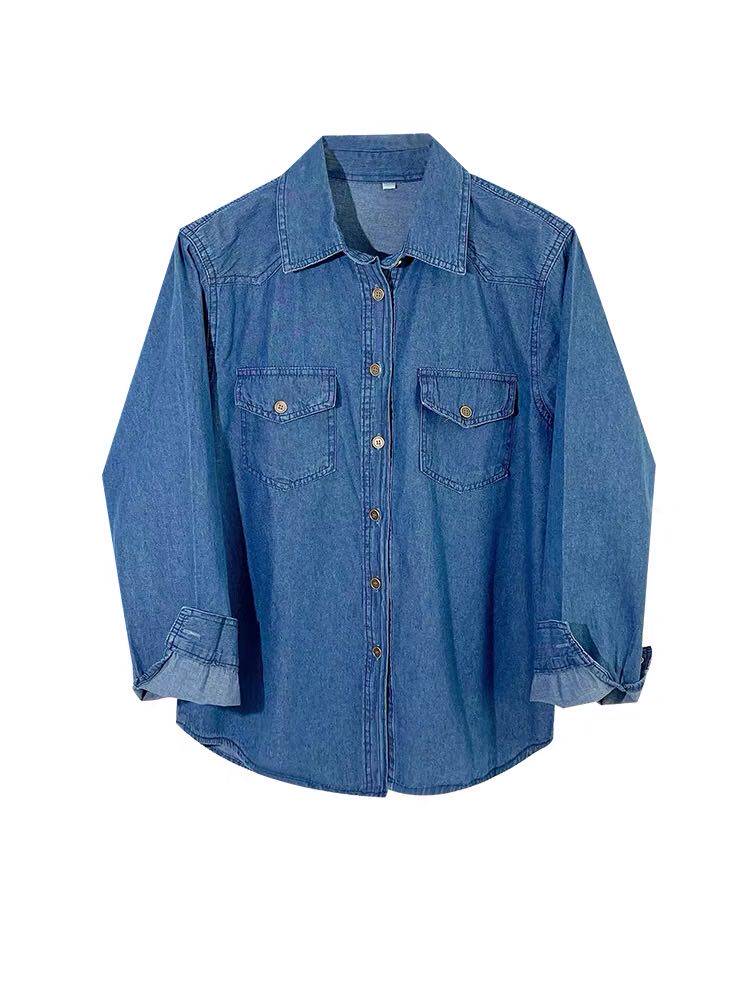 【小田tia专享】经典款!CHAO级推荐~小众薄软舒适牛仔衬衫