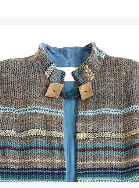 vintage古着孤品新西兰手织纯羊毛哈比人小斗篷