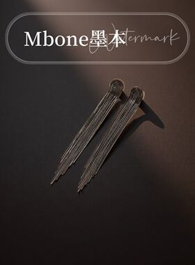 5500【限定巴黎】法式高级感轻奢流苏耳扣耳饰女[海外订单]