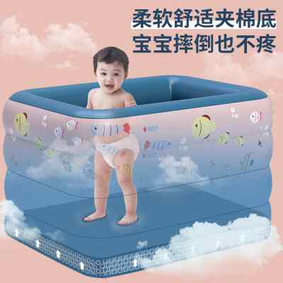婴儿游泳池家用可折叠家庭室内新生儿童戏水池充气小孩宝宝洗澡桶