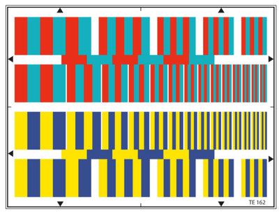 色度分辨率测试图卡色度通道振幅频率响应彩色多脉冲图案chart卡