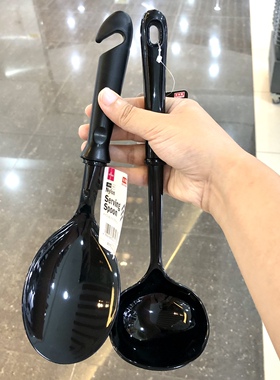 日本大创DAISO日本制尼龙锅铲汤勺耐热210度尼龙铲炒菜铲不粘锅铲