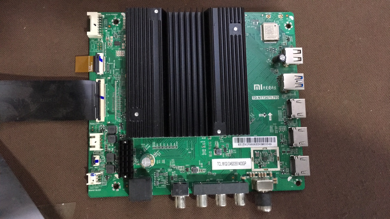 实拍图现货原装红米L55M5-RK主板TD.NT72671.793屏L55M5-RK-CSOT