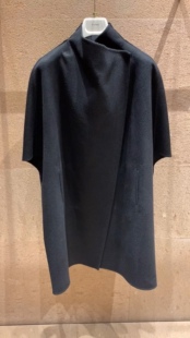 意大利代购国内GIADA经典款秋冬斗篷羊绒大衣国现