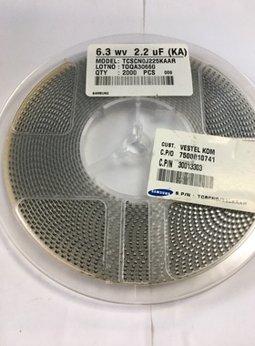 TCSCN0J225KAAR 钽电容 2.2uF 6.3V A型3216-18 贴片钽电容 225K