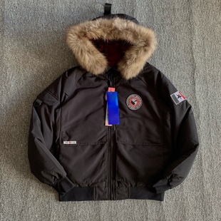 连帽短款羽绒服90白鸭绒男款黑色情侣款上衣厚实蓬松保暖羽绒外套