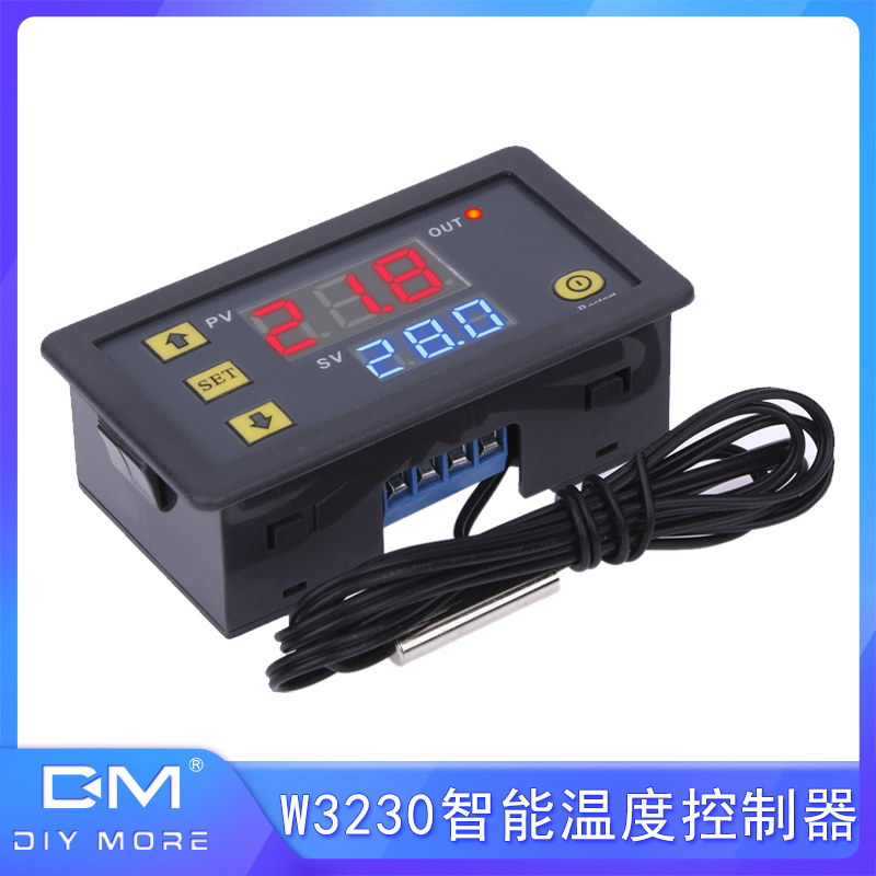 W3230高精度数显温控器DC12/24V AC110-220V智能温度控制开关模块