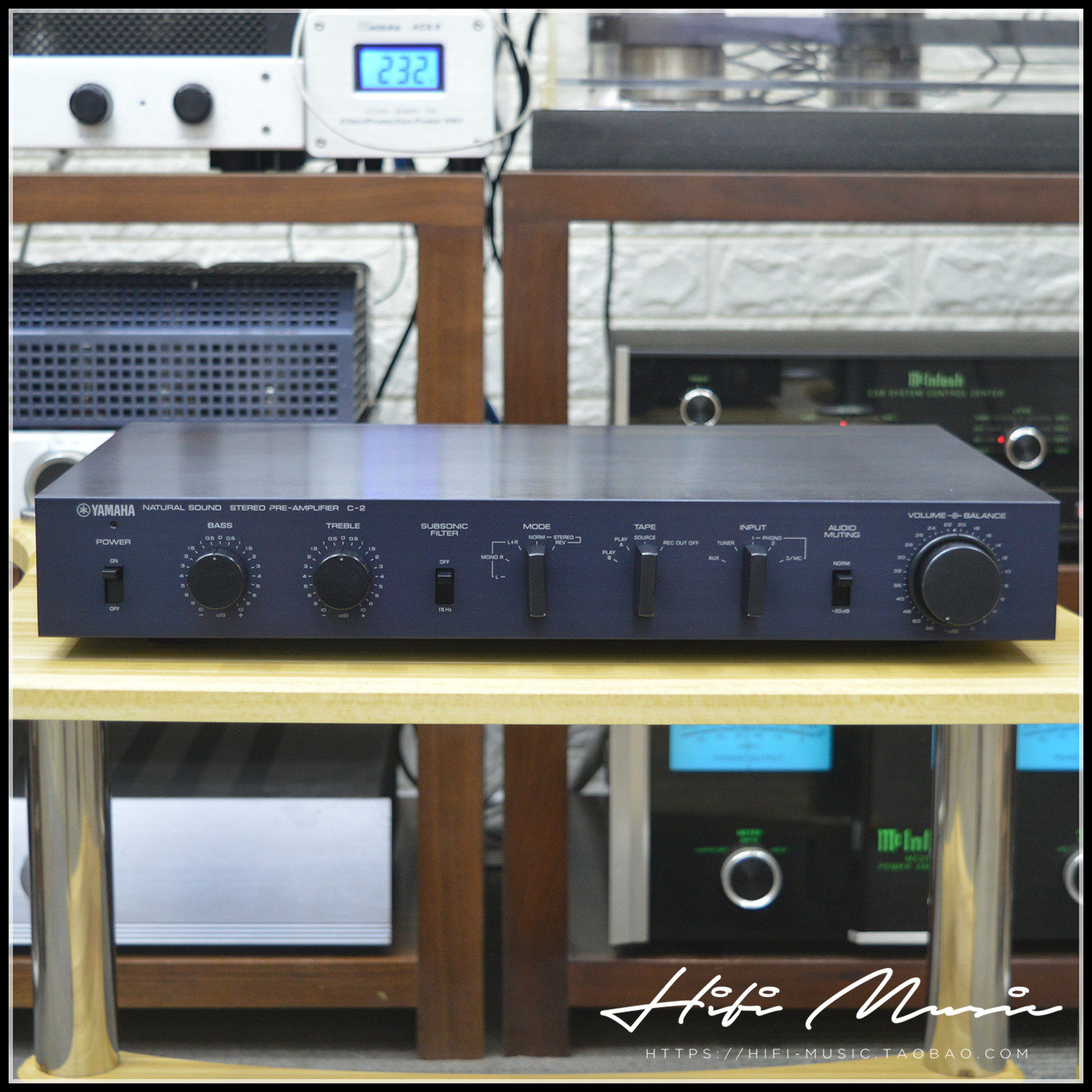 二手原装日本进口 YAMAHA/雅马哈 C-2经典HIFI发烧前级功放成色好