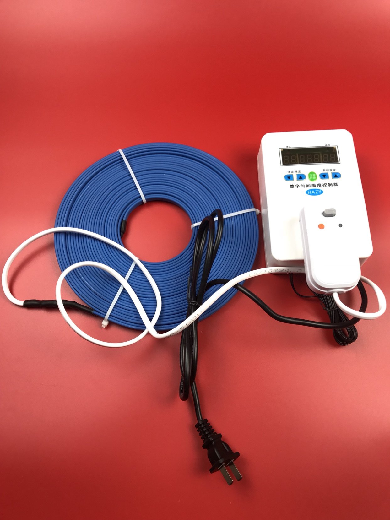 太阳能电热带热水器自来水管道防冻伴热带阻燃8mm化霜解冻加热带