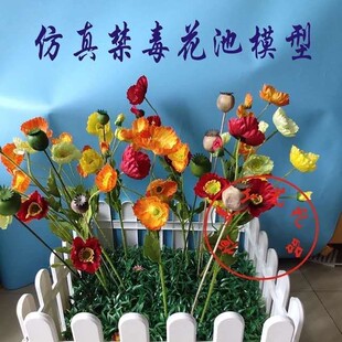 仿真禁毒样品模型学校社区禁毒教育宣传花池模型