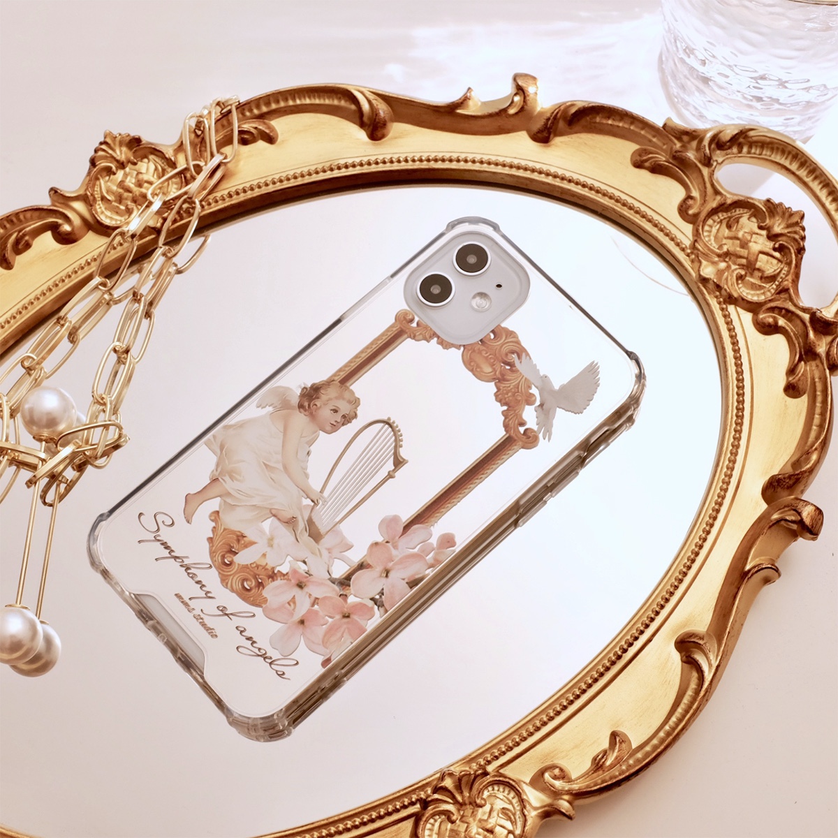 天使镜面苹果复古苹果