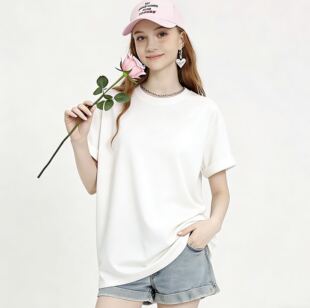 【小田tia专享】空气棉 品质款~春季新款 加厚纯色短袖T恤女