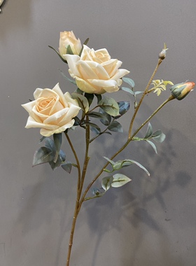 北欧轻奢玫瑰花假花插花干花餐桌