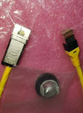 HARTING连接器09454521504网络插头har-port RJ45 IP20 CAT6.0.5M