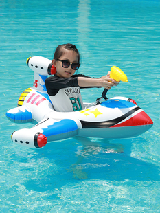 加厚儿童游泳圈男孩温泉浮圈男宝宝飞机小孩坐圈男童1 5岁