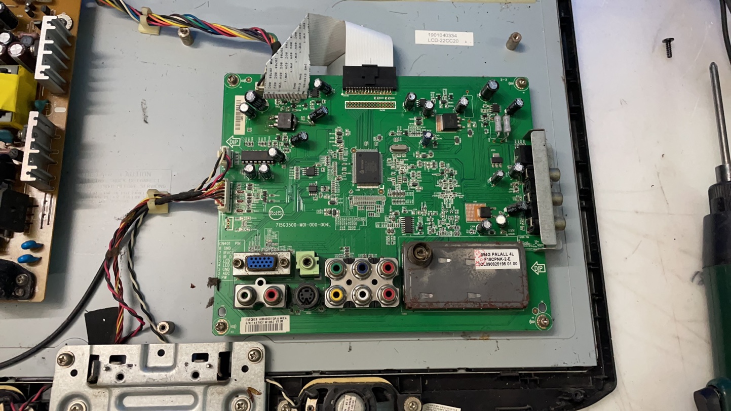 三洋LCD-22CC20主板715G3409-M01-000-004L配屏TPT216B1-L01测好