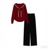 套装 毛衣上衣加牛仔裤 0086 玉米专享