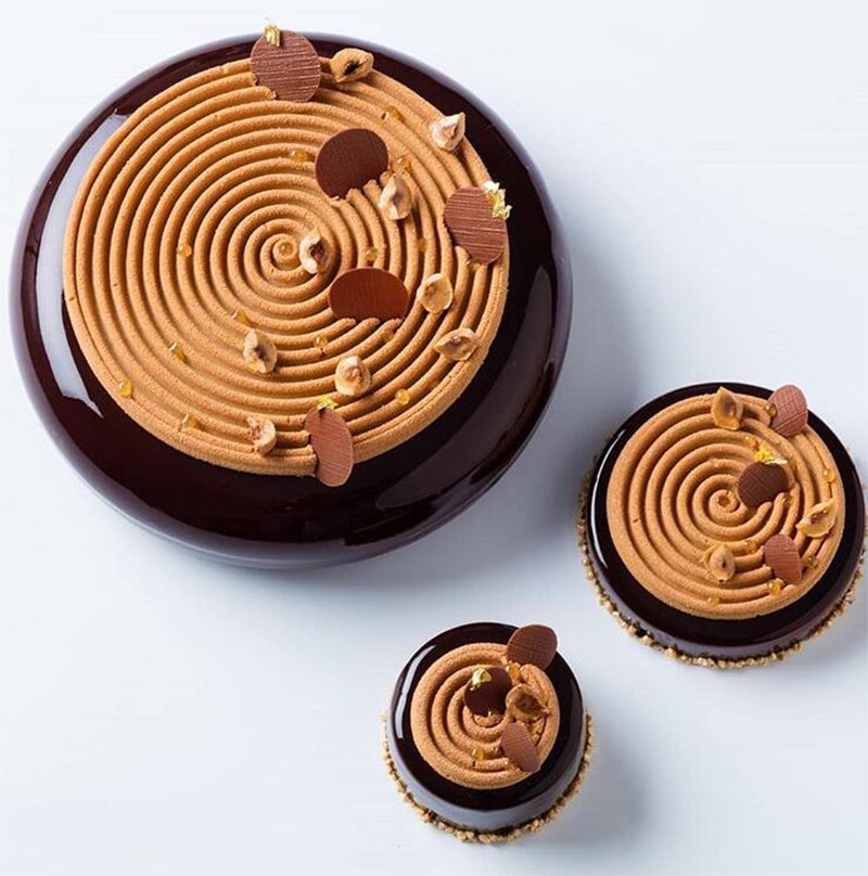 切块圆圈螺旋法式风巧克力硅胶模