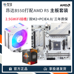 昂达B550PLUS主板CPU套餐5600G台式机AM4锐龙R5 5700G散片板U套装