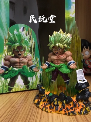 布罗利手办发光超蓝贝吉塔特效件