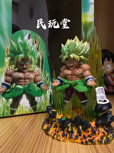 布罗利手办发光超蓝贝吉塔特效件