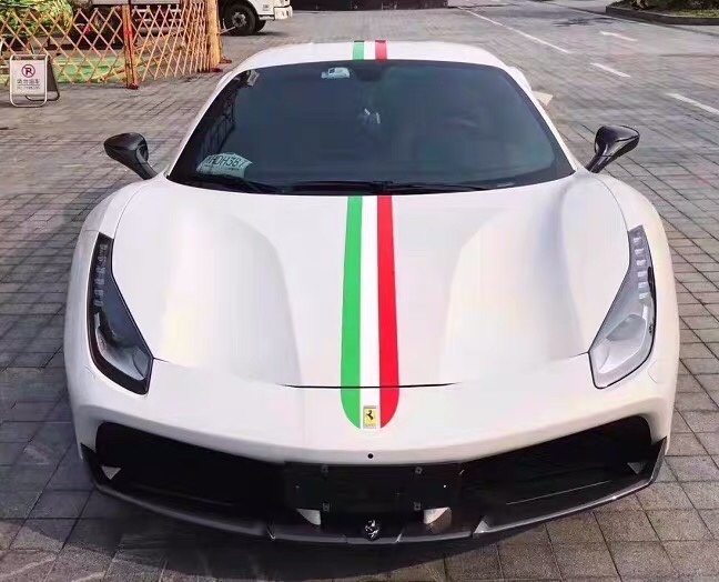 法拉利458三色车个性贴纸