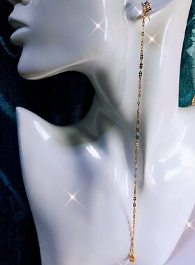 设计服务长链条简约款耳饰定制diy之珊姗来迟直播间报道啦朋友们