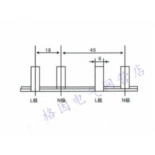 1.4厚 紫铜 DZ47 汇流排 连接排 1P漏电 漏断断路器 1位 50A